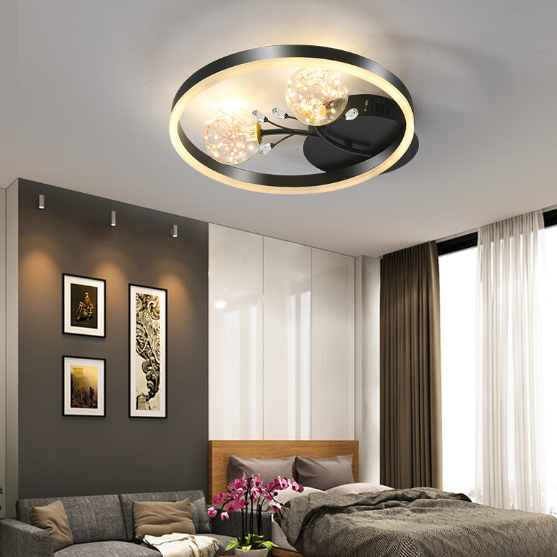Runde Spülenhalterende Deckenleuchte moderne Einfachheit Flush Mount Deckenleuchte für Wohnzimmer