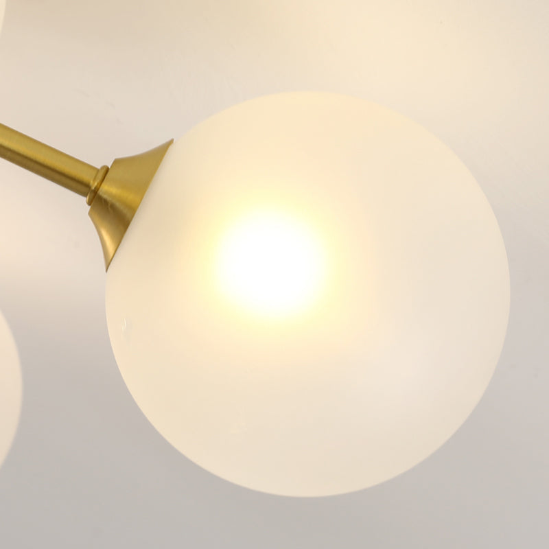 Glass Bubbles Semi-Flush Ceiling Light Nordic Style Semi Flush Mount Ceiling Light