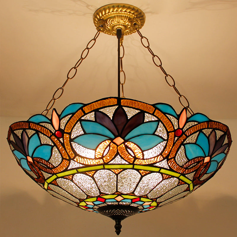 Éclairage de lustre bol inversé