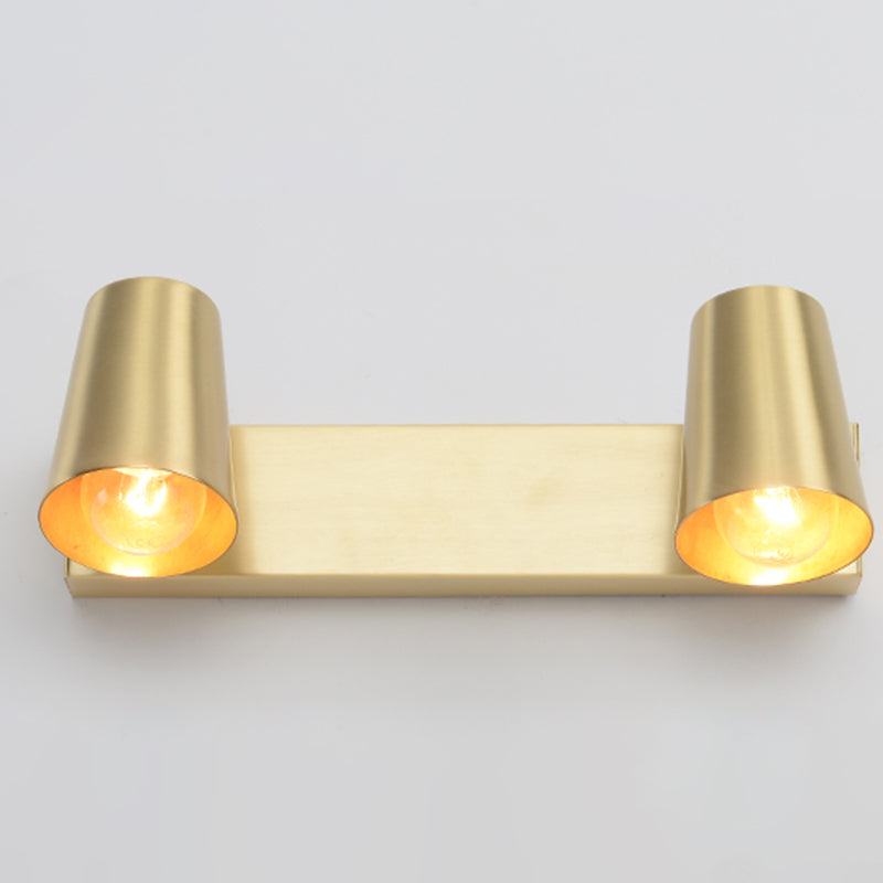 Cono a forma di parete leggera applique in metallo nordico monte da parete da parete lampada in oro