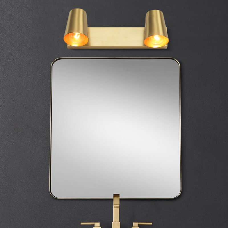 Cono a forma di parete leggera applique in metallo nordico monte da parete da parete lampada in oro