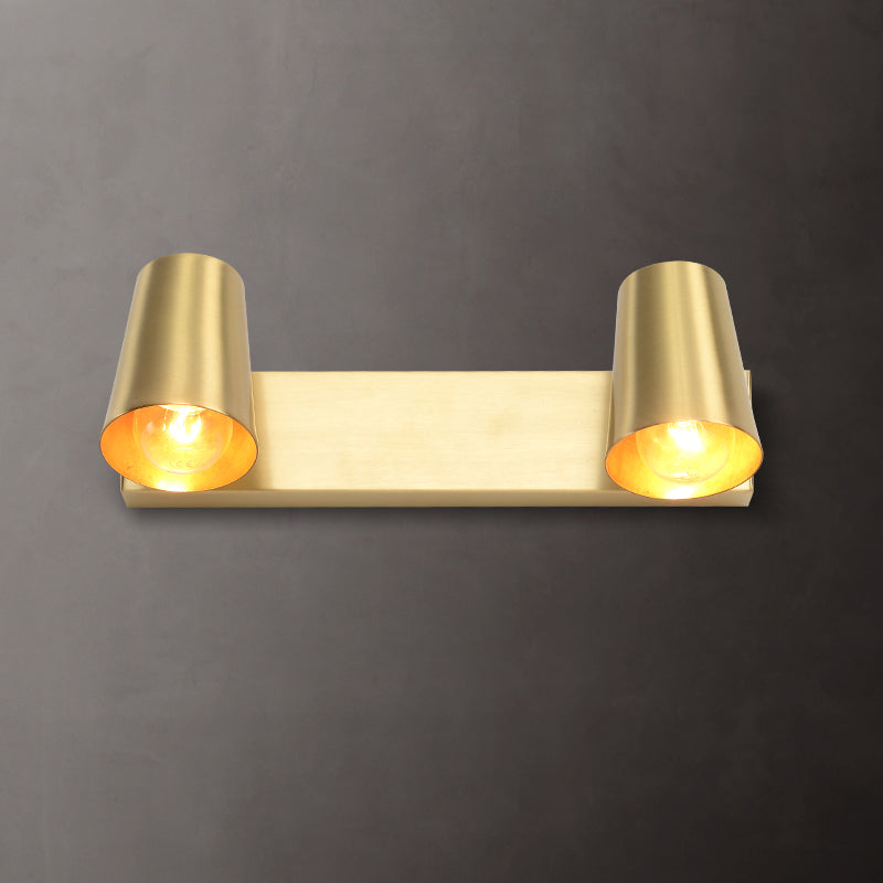 Cono a forma di parete leggera applique in metallo nordico monte da parete da parete lampada in oro