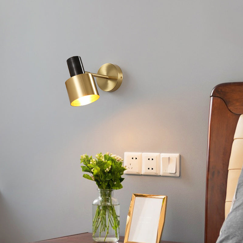 Illuminazione da parete per pareti cilindri in stile minimalista Illuminazione a parete da letto in metallo