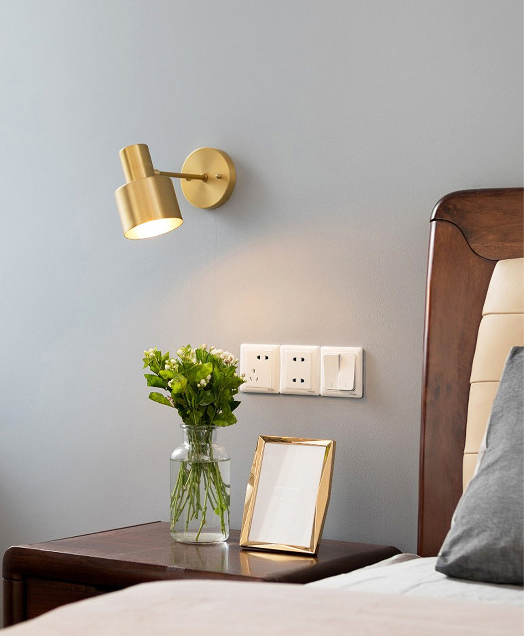 Illuminazione da parete per pareti cilindri in stile minimalista Illuminazione a parete da letto in metallo