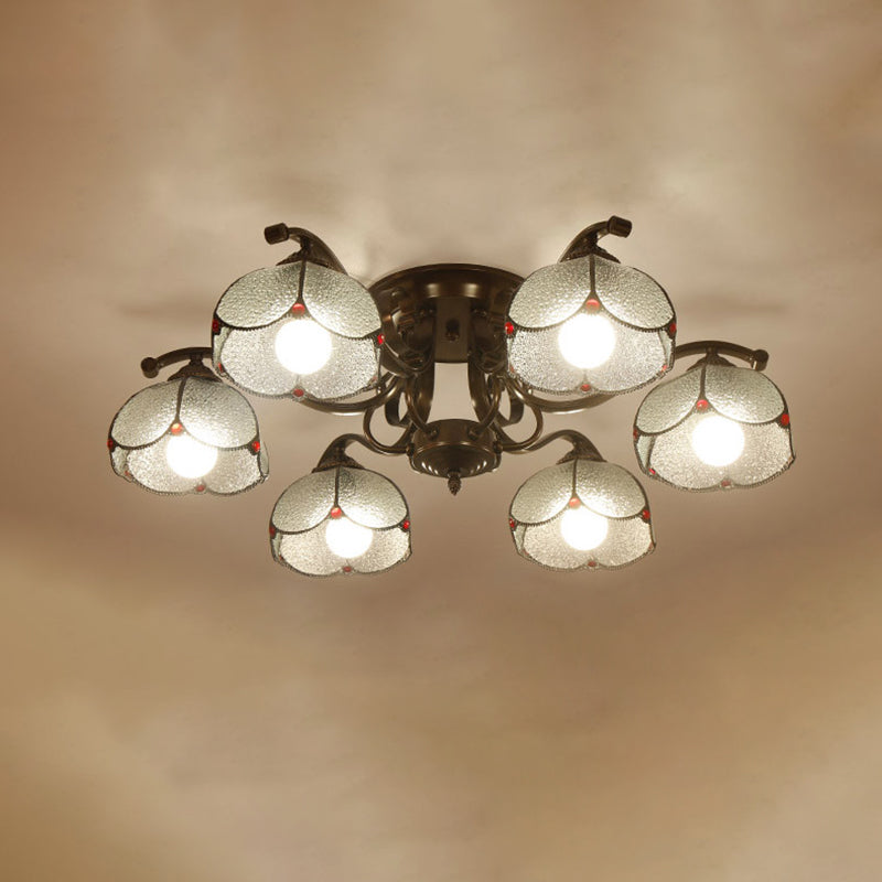 Tiffany Tiffany 3/6/8 3/6/8 Gris / blanc / bleu semi Flush Mount Light