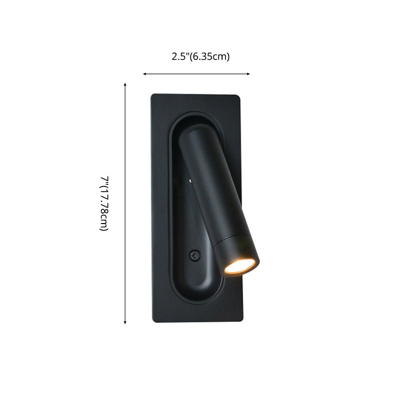 Modern Aluminum Wall Mount Lamp Bedroom Wall Lighting Fixture with 1 Spotlight