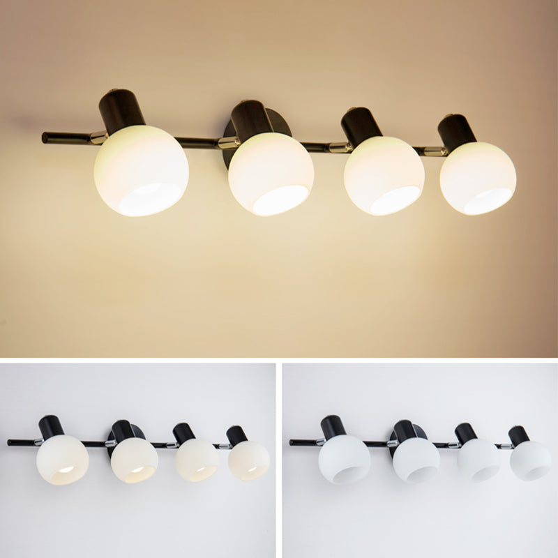 Sfere per il bagno di lampada con applique da bagno in stile minimalista illuminazione da parete