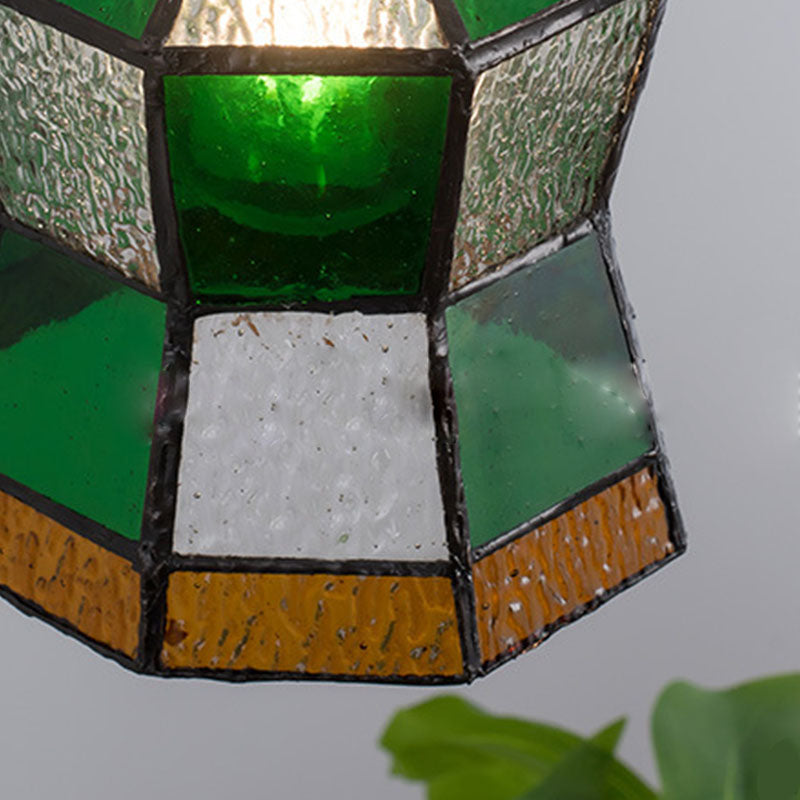 Accesorios de luz colgante 1 lámpara de vidrio manchado de estilo tiffany accesorios de iluminación de estilo tiffany