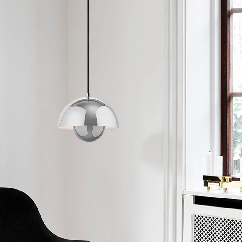 Modern Luce di lusso a pendente singolo Light Globe in ferro battuto Lampada sospesa per sala da pranzo