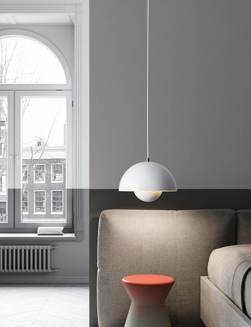 Modern Luce di lusso a pendente singolo Light Globe in ferro battuto Lampada sospesa per sala da pranzo