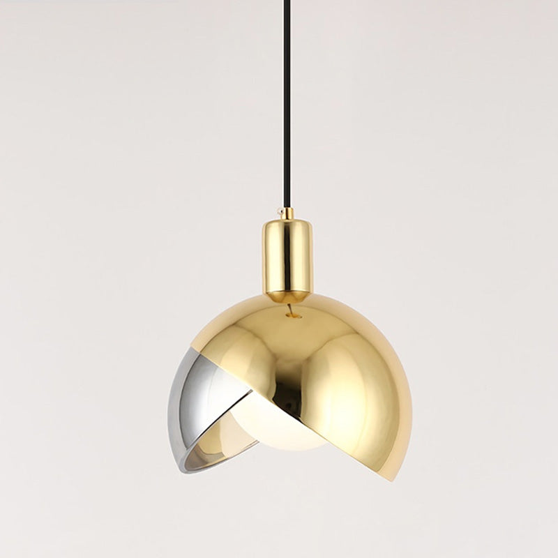 Globe -LED -Einzelheizenlicht im modernen kreativen Stil Schmiedeeisen -Hanglampe mit Glasschatten