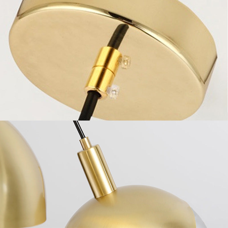 Globe -LED -Einzelheizenlicht im modernen kreativen Stil Schmiedeeisen -Hanglampe mit Glasschatten