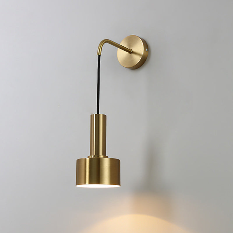 Cilindro Luz de pared contemporánea Luz de montaje de pared de 1 luz para dormitorio