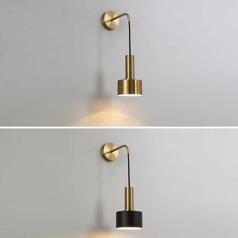 Cilindro Luz de pared contemporánea Luz de montaje de pared de 1 luz para dormitorio