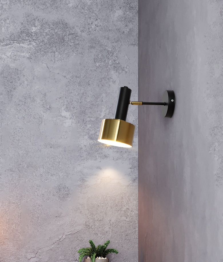Cilindro Luz de pared contemporánea Luz de montaje de pared de 1 luz para dormitorio