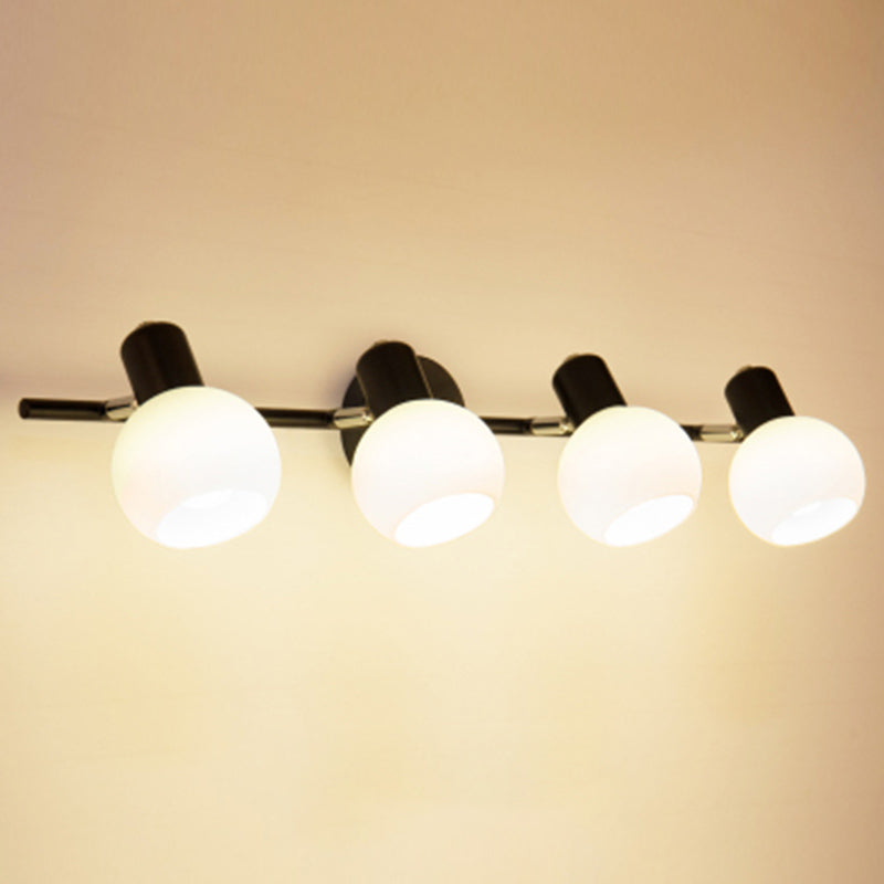 Éclairage mural en forme de balle en verre minimaliste luminaire mural en verre mural