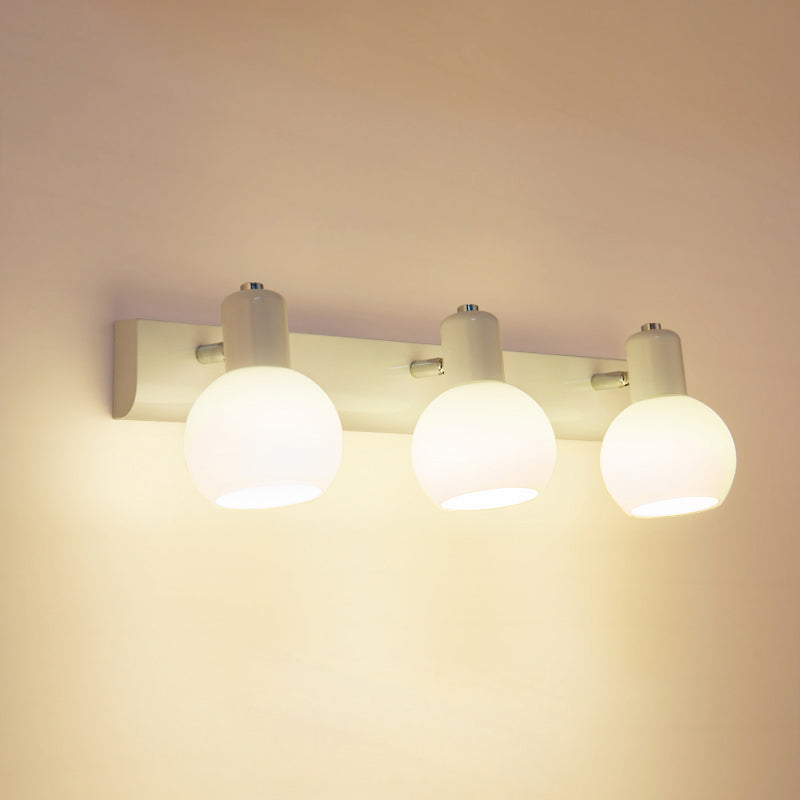 Éclairage mural en forme de balle en verre minimaliste luminaire mural en verre mural