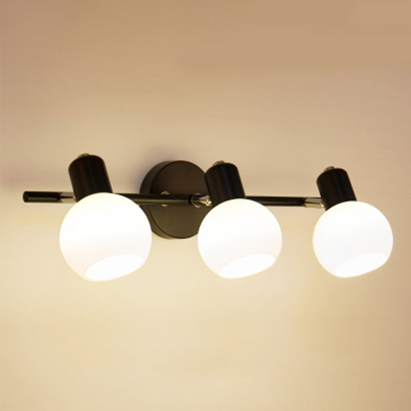 Éclairage mural en forme de balle en verre minimaliste luminaire mural en verre mural