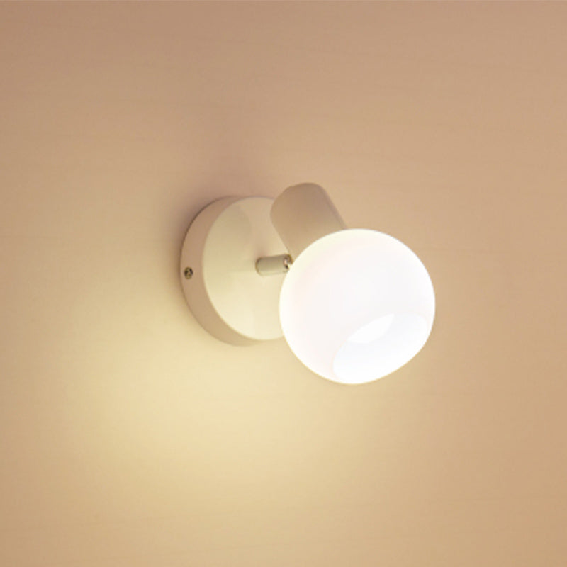 Illuminazione a parete a forma di palla lampada da parete in stile minimalista in vetro