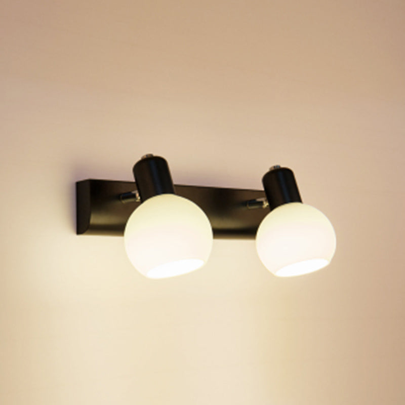 Éclairage mural en forme de balle en verre minimaliste luminaire mural en verre mural