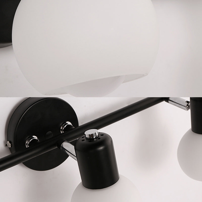 Éclairage mural en forme de balle en verre minimaliste luminaire mural en verre mural