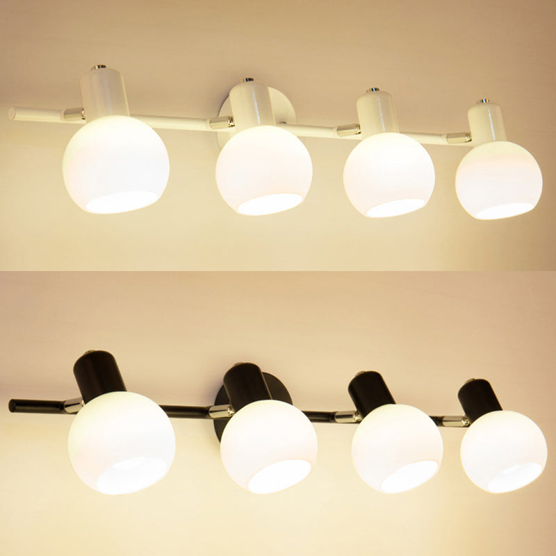 Éclairage mural en forme de balle en verre minimaliste luminaire mural en verre mural