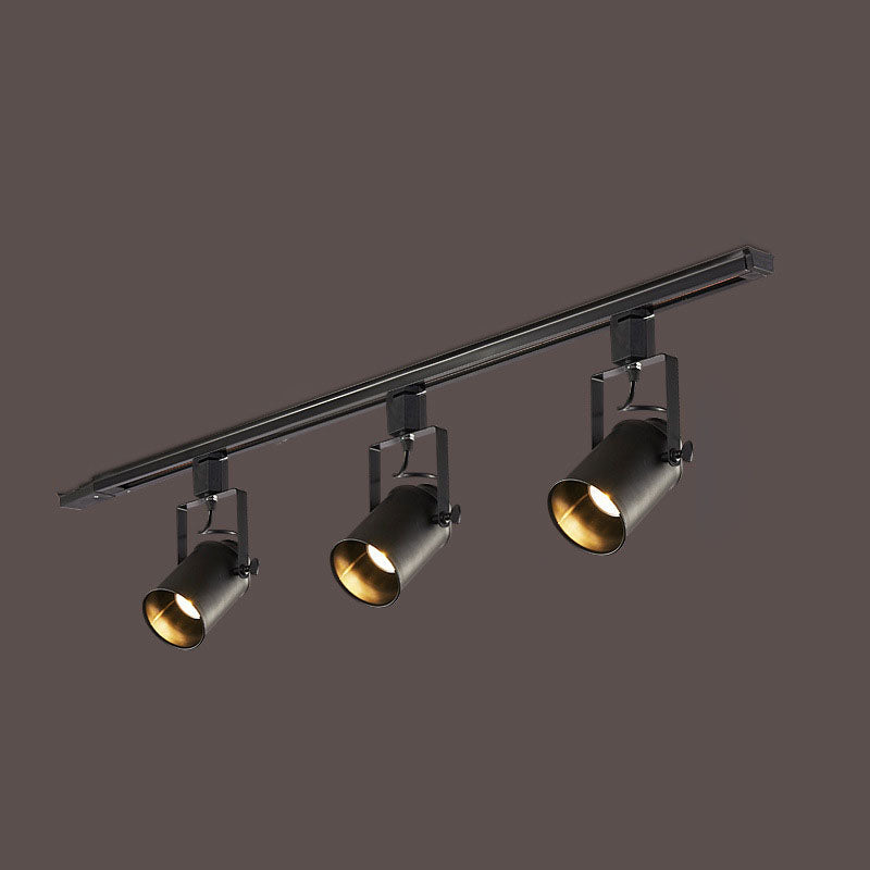 Linear Flush Mount Tracking Ceiling Light Minimalism Metal Black Ceiling Light Fixture