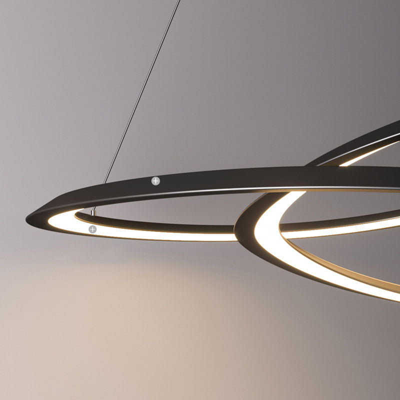 Black Spiral Soffitto a sospensione Lumo a LED a LED a LED IMPICAZIONE LADURA