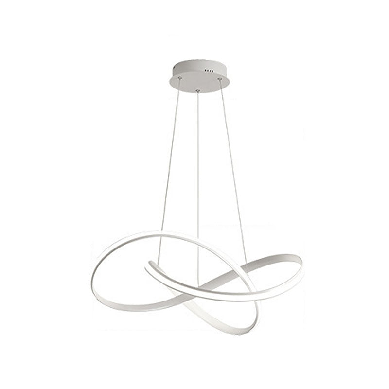 Twiting soggiorno a sospensione a sospensione in metallo kit di luce a led a led in stile nordico