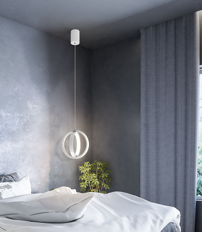 Noordse stijl cirkels gesuspendeerd verlichtingsarmatuur metalen LED Slaapkamer opknoping plafondlicht