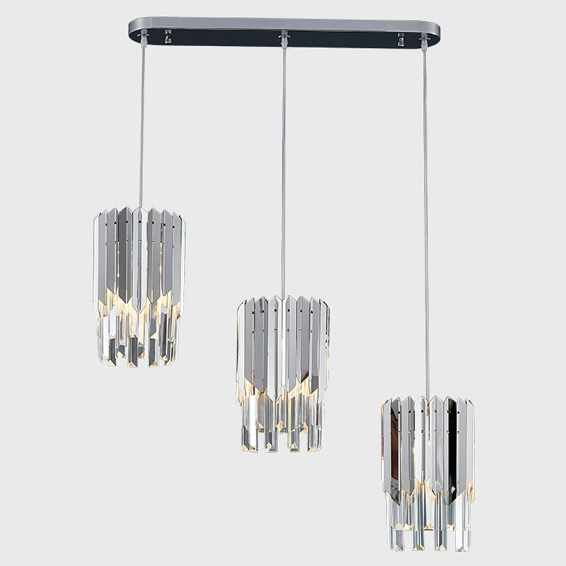 Cilinderlichtophanging hanger moderne eenvoudige kristallen hanglampen voor bed naast