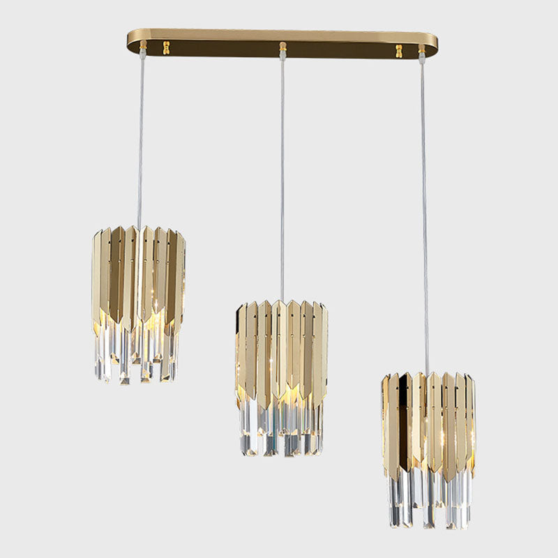 Cilinderlichtophanging hanger moderne eenvoudige kristallen hanglampen voor bed naast