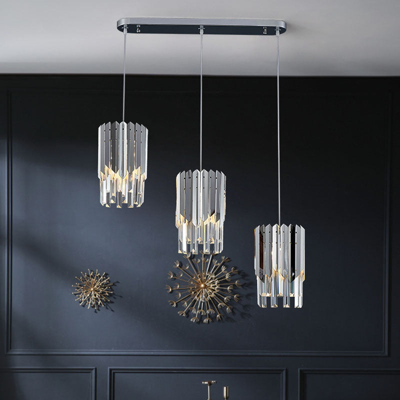 Cilinderlichtophanging hanger moderne eenvoudige kristallen hanglampen voor bed naast