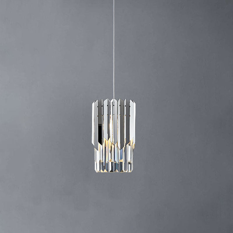 Cilinderlichtophanging hanger moderne eenvoudige kristallen hanglampen voor bed naast