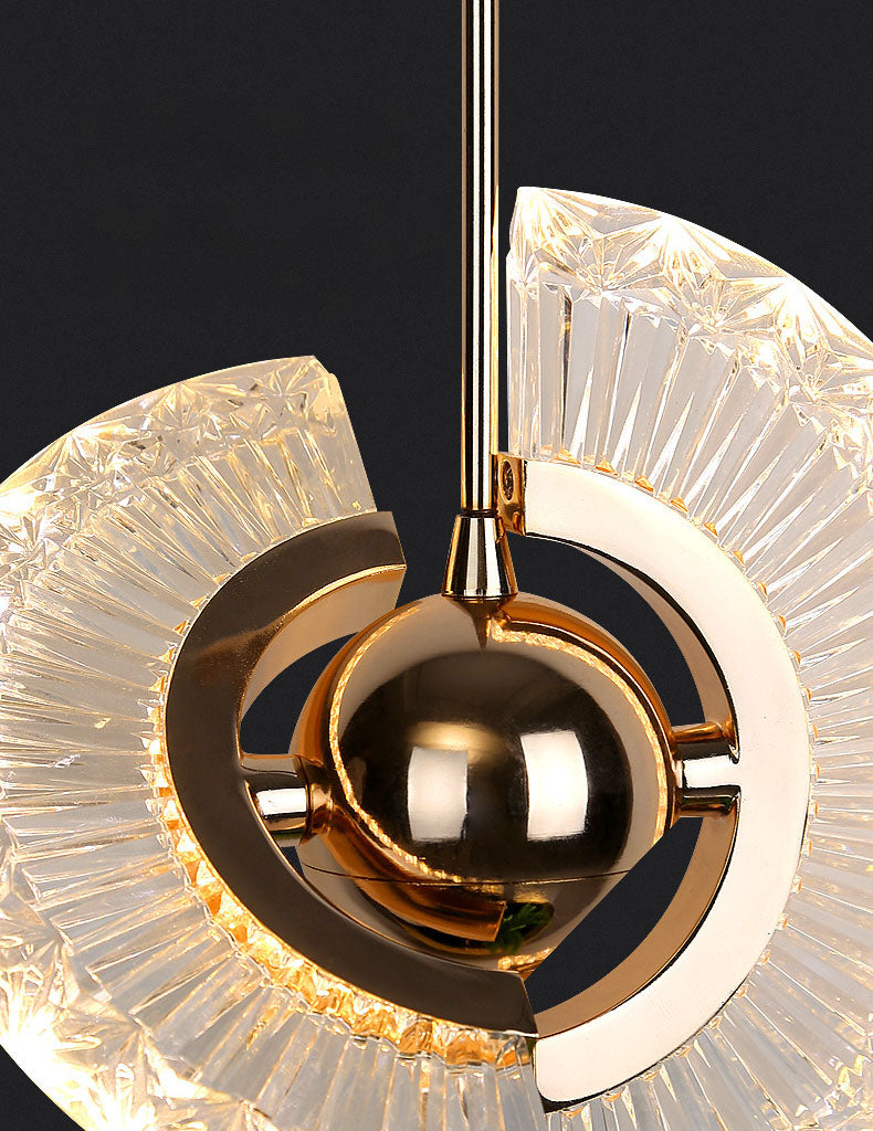 1 Light Plate Hanging Ceiling Light Modern Acrylic Ceiling Light with Hanging Cord for Bedside