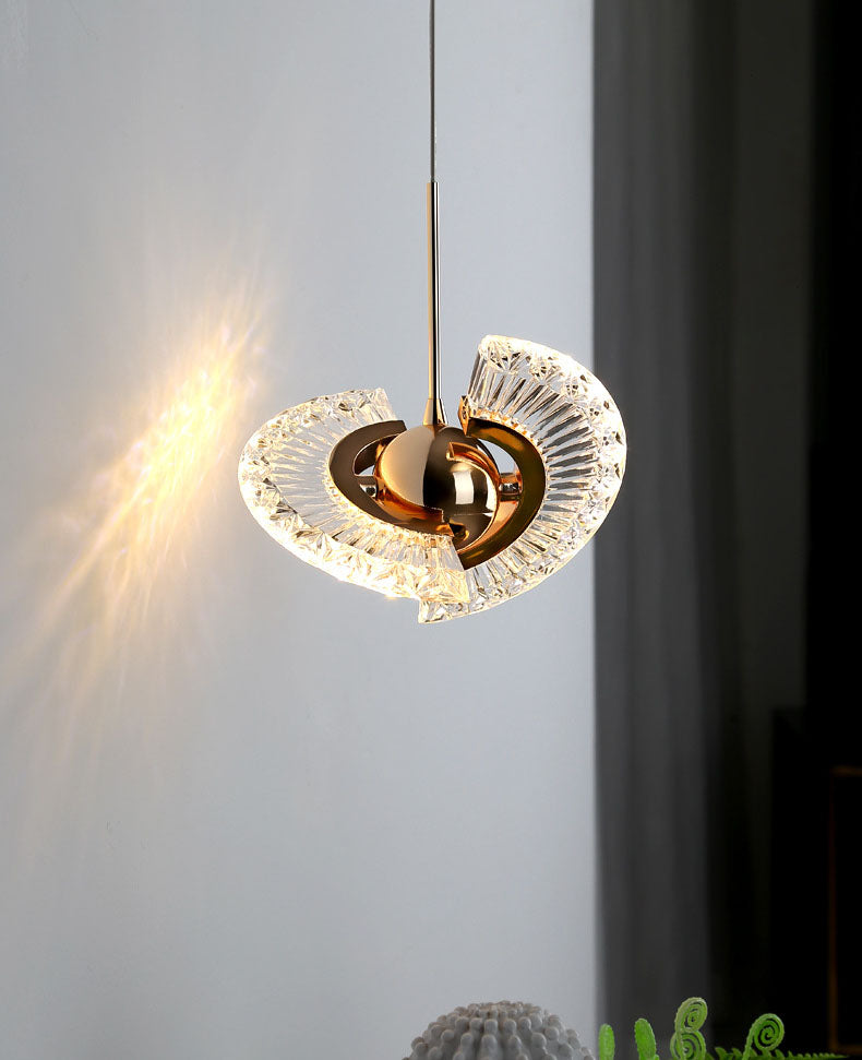 1 Light Plate Hanging Ceiling Light Modern Acrylic Ceiling Light with Hanging Cord for Bedside