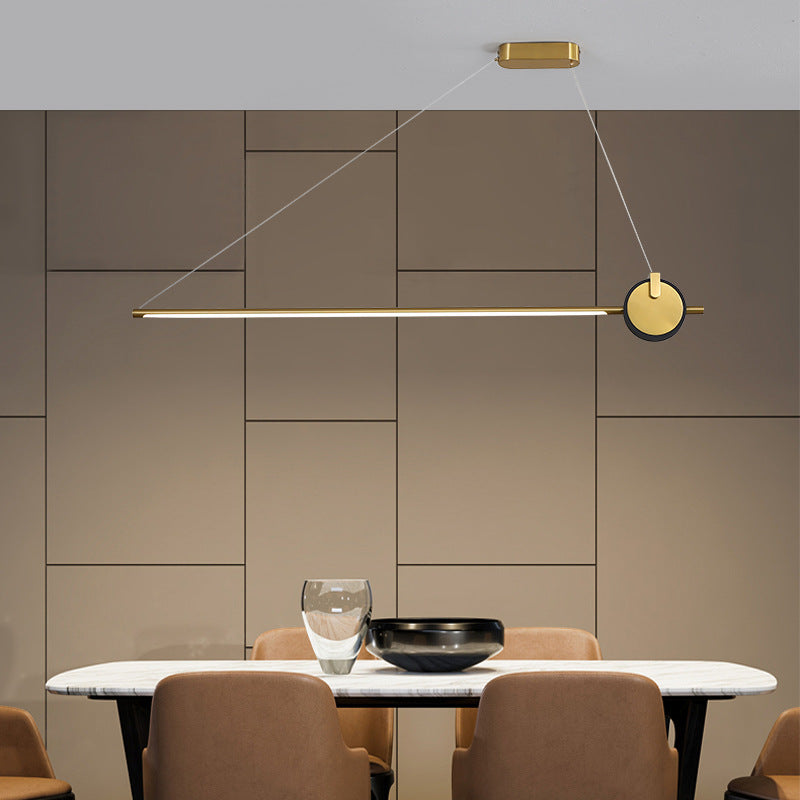 Linear Isola Lighting Acrilic Contemporary Simplicity Fishings a sospensione per il ristorante