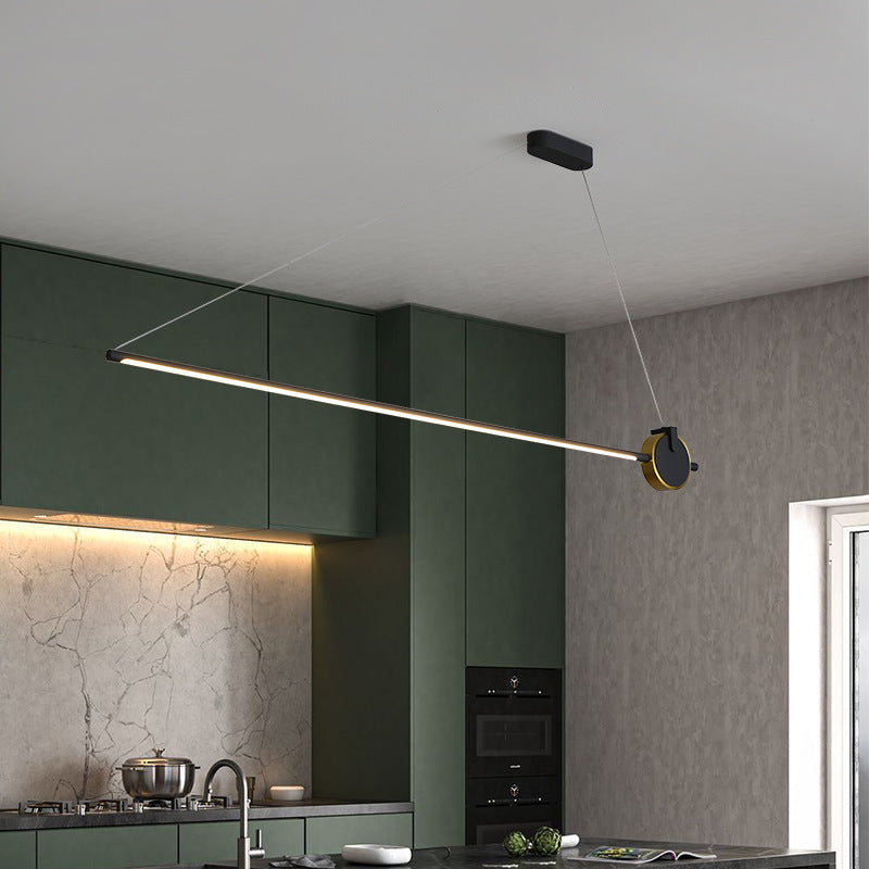 Linear Isola Lighting Acrilic Contemporary Simplicity Fishings a sospensione per il ristorante
