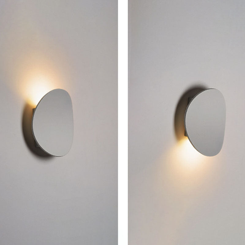 Luz de la pared curva Malimalista LED de metal LED al aire libre Luz de luz montada en la pared