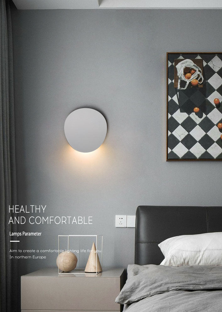 Luz de la pared curva Malimalista LED de metal LED al aire libre Luz de luz montada en la pared