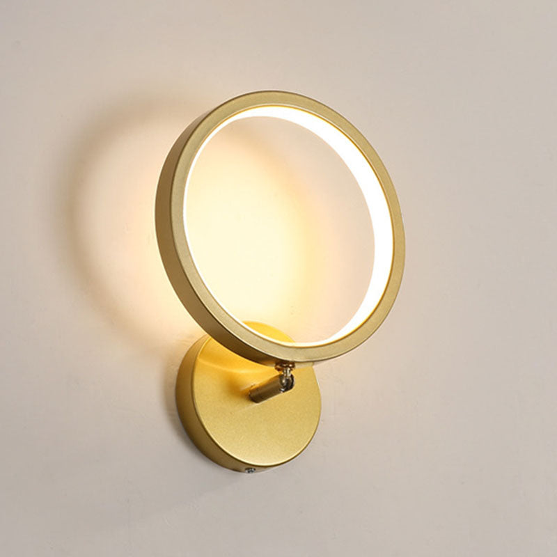 Geometrical Wall Mounted Lighting Modern Style Metal LED Wall Light Sconce for Bedroom