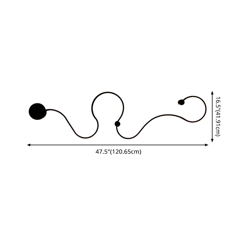 Lampada con scarpa con scarpa con scarpa con foglie contemporanea a monte a parete a parete in metallo