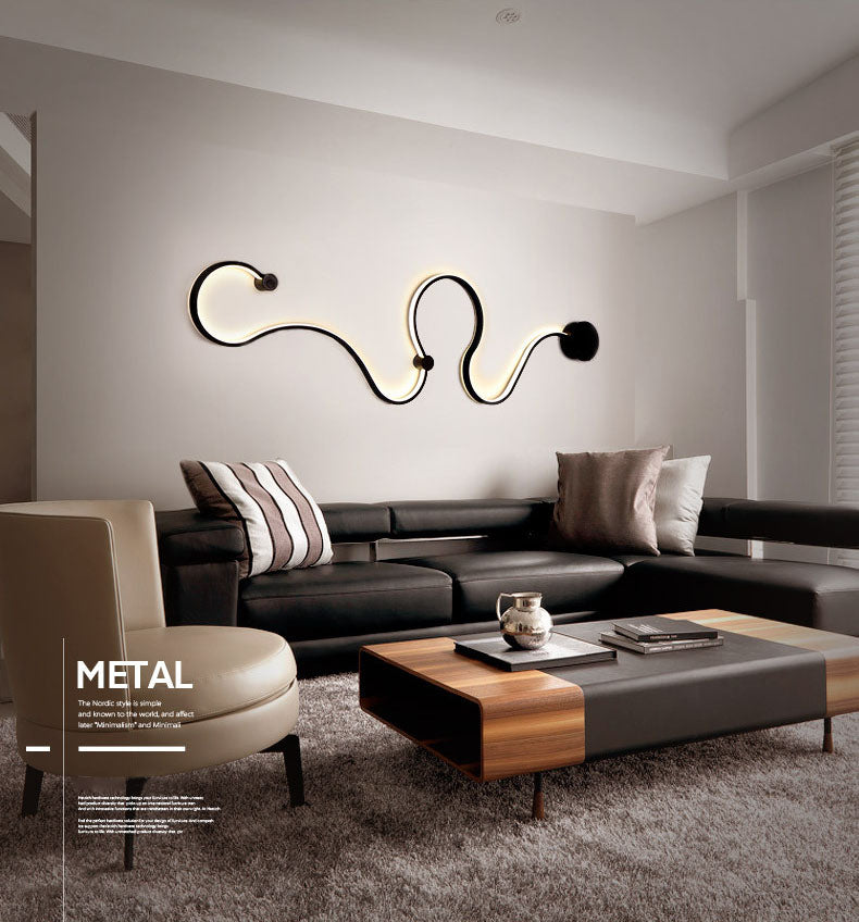 Lampada con scarpa con scarpa con scarpa con foglie contemporanea a monte a parete a parete in metallo