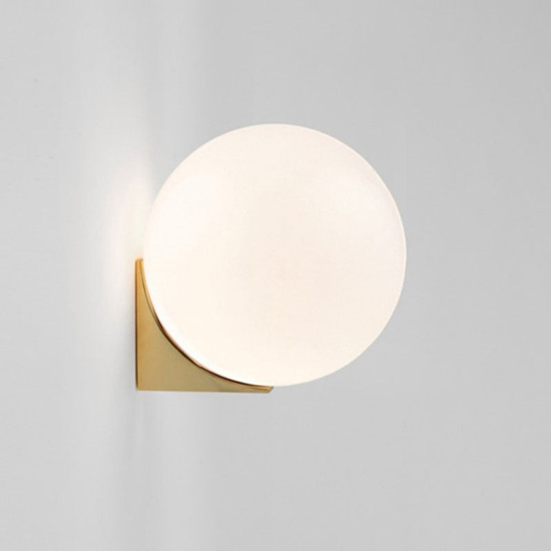 Spherical Wall Light Fixture Minimalist Style Glass Wall Mounted Light for Bedroom