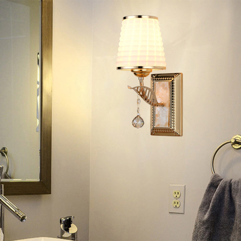 Milk White Glass Wall Sconce Lighting Nordic Style Wall Lighting Freet