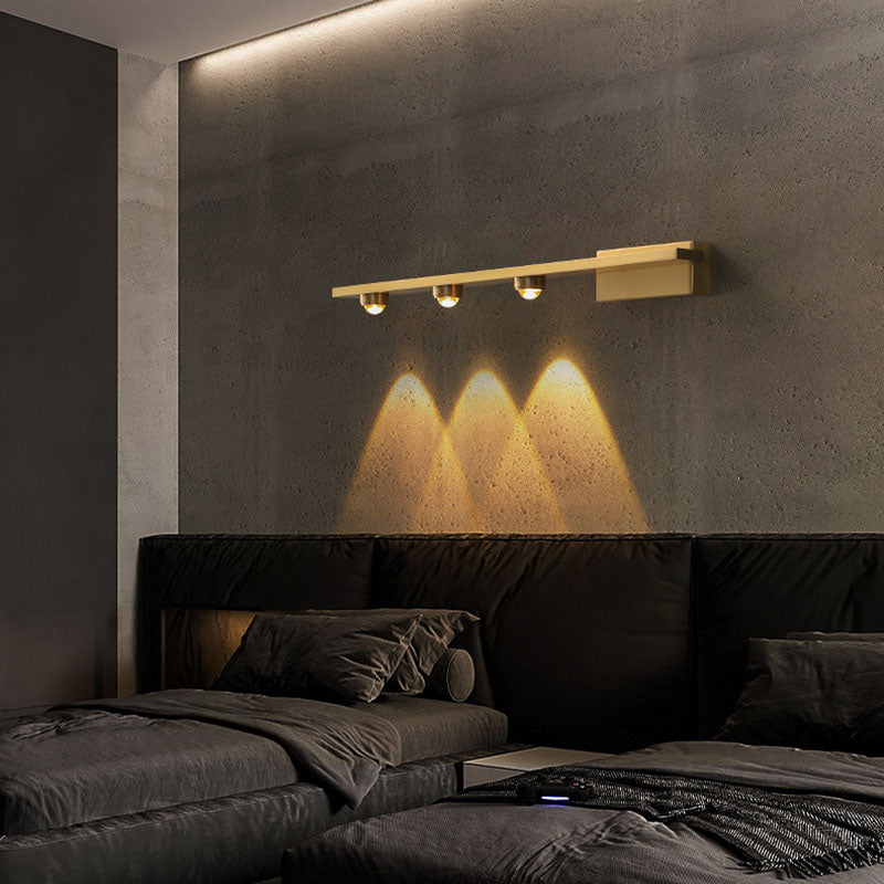 Hedendaagse metalen LED-wand gemonteerd verlichting 1-licht wandonderzoek voor woonkamer