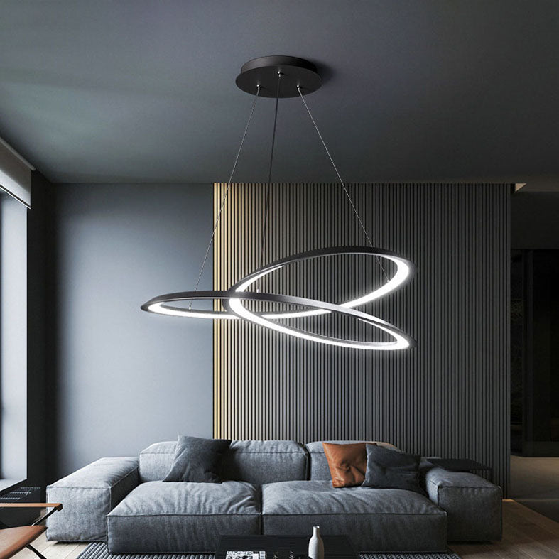 Black Spiral Soffitto a sospensione Lumo a LED a LED a LED IMPICAZIONE LADURA