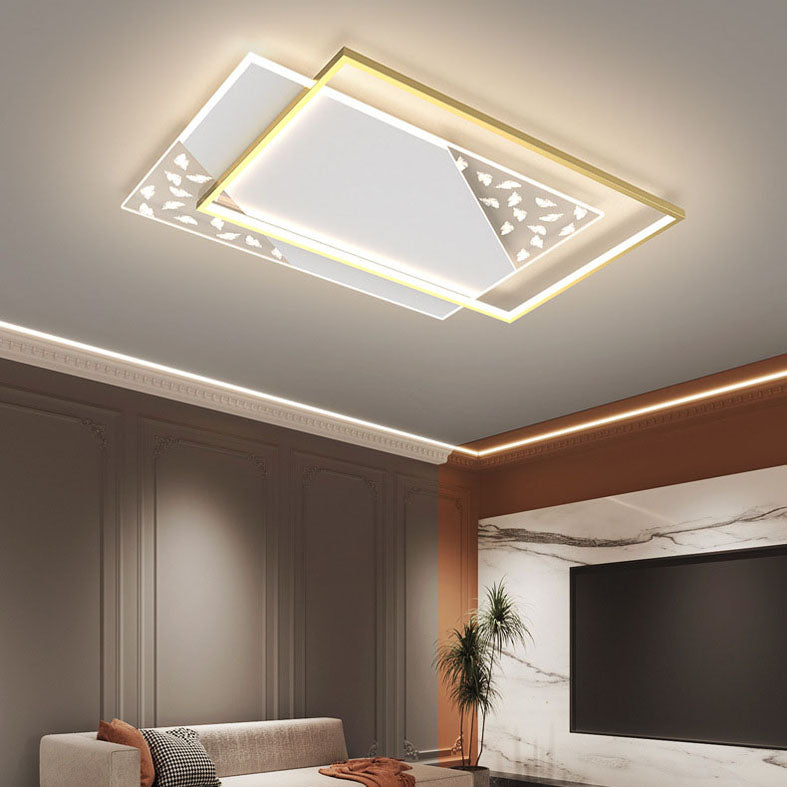 Geometric Flush Mount Ceiling Light Acrylic Modern Simplicity Flush Mount Ceiling Light