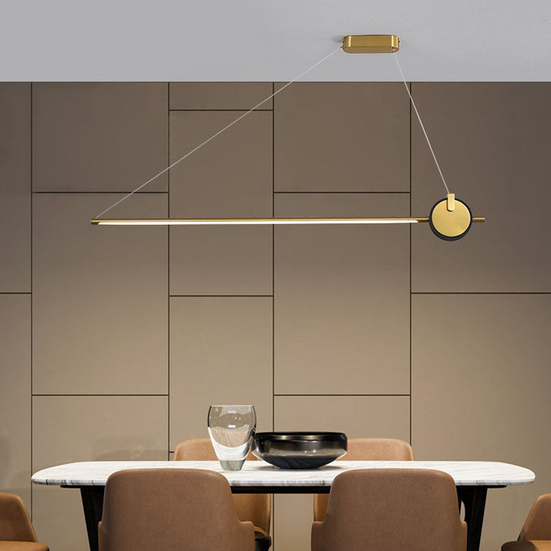 Linear Isola Lighting Acrilic Contemporary Simplicity Fishings a sospensione per il ristorante
