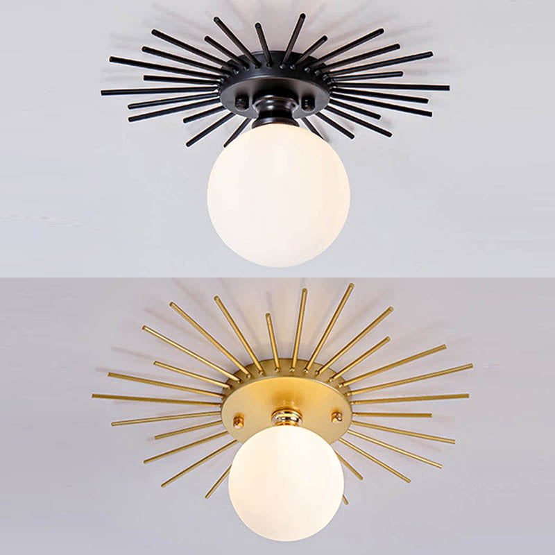 1-Luz del techo de cristal de montaje de vidrio de techo de cristal contemporáneo para Hallway